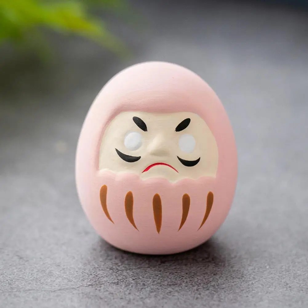 Japanische Keramik Daruma Puppe Handwerk Charme Glück Glück – Bild 3