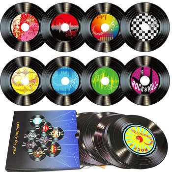 Papier Vinyl Schallplatten Dekoration Vintage Schallplatten Wanddekorationen Künstler Studio Vintage Look 50er