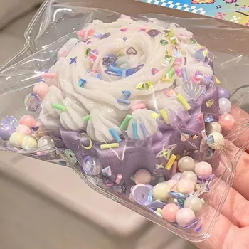 Taba Squishy Cake Donut Stress Relief Toy, extra großes sensorisches Zappelspielzeug für Kinder Erwachsene