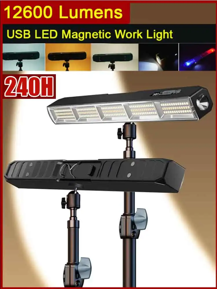 Magnetische LED-Arbeitsleuchte, IP66, mit Powerbank-Funktion