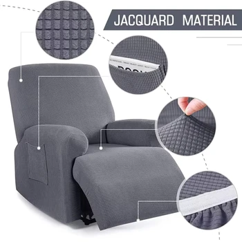 1 seat Recliner Sofa Abdeckung Für Wohnzimmer Entspannen Sessel Schonbezug Stretch Faul Elastische Jacquard
