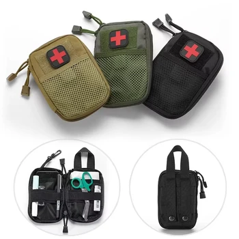 Erste-Hilfe-Set Medizintasche Notfall-Kit Camping Safari Outdoor EDC Taschen-Geldbörse Molle