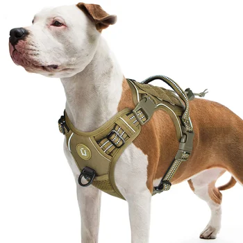 Taktisches Hundegeschirr, kein ziehendes Hundegeschirr, verstellbares, atmungsaktives