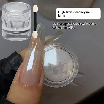 0,1g/Flasche Mondlicht Perlweiß Nagelpuder Aurora Plating Spiegel Chrom Reibepuder Schimmer Nagelkunst