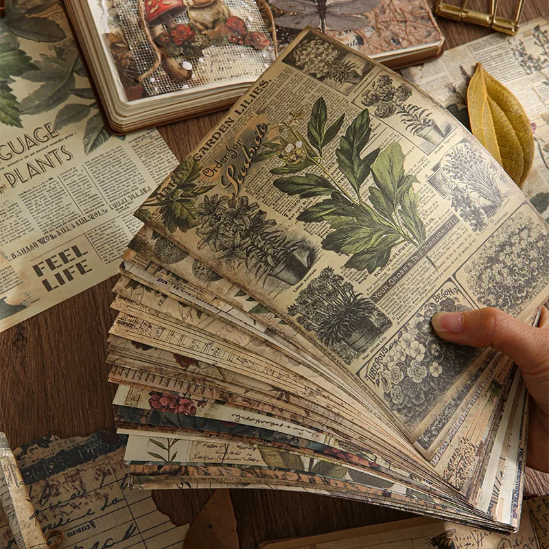 30 Stück Vintage INS Material Papier Planer handgemachte DIY