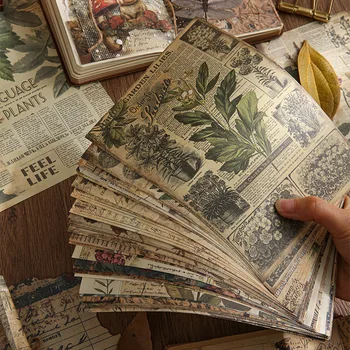 Vintage INS Material Papier Planer handgemachte DIY Scrapbooking Tagebuch Album Hintergrund Papier (30 Stück)