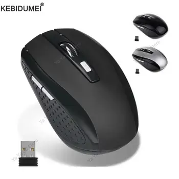 2,4 G kabellose Maus, Gaming-Mäuse, verstellbar, 1600 DPI, optische Büromaus, ergonomisch gestaltete Maus