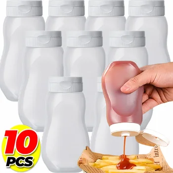 Saucen Quetschflaschen Salatdressing Behälter mit Deckel Honig Ketchup Sirup Flüssige Saucenflaschen