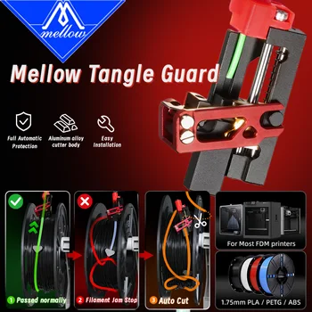 Mellow Tangle Guard CNC Metall-Filament-Schneidemodul für 3D-Drucker, Anti-Jam-Filament für Bambu Lab