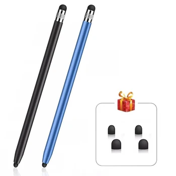 Touch Pen Für Tablet Universal Bleistift Kapazitiven Stylus Doppel Dual Silikon Kopf Für iPad Android