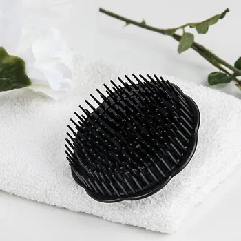 Schwarz Haar Kamm Kopfhaut Massagegeräte Runde Kamm Frauen Männer Dusche Pinsel Haar Kopfhaut Dusche Waschen