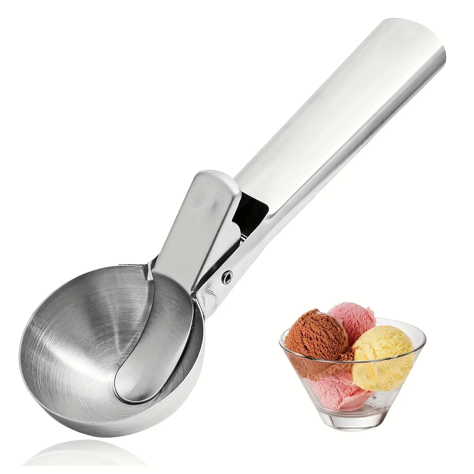 Multifunktionale Eis Scoops Edelstahl Dual-Zweck Scoop Obst – Bild 2