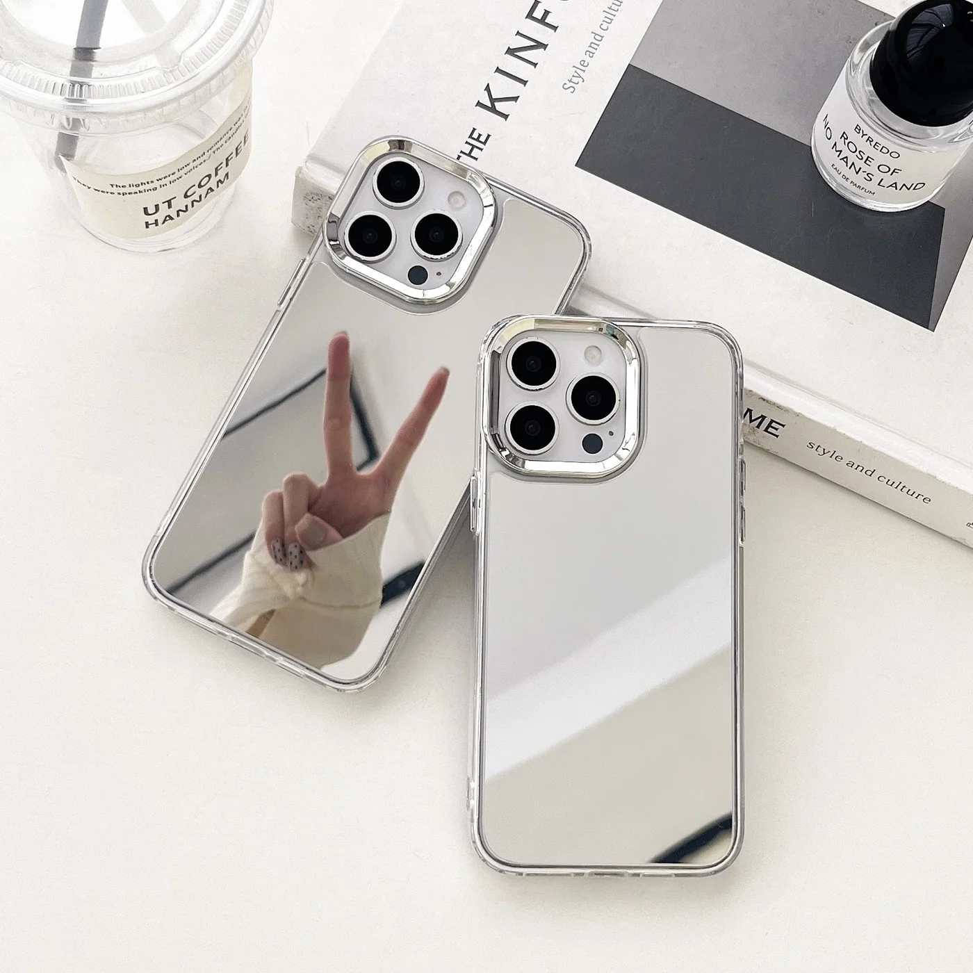 Luxus-Beschichtung, Make-up-Spiegel-Telefonhülle für iPhone – Bild 3