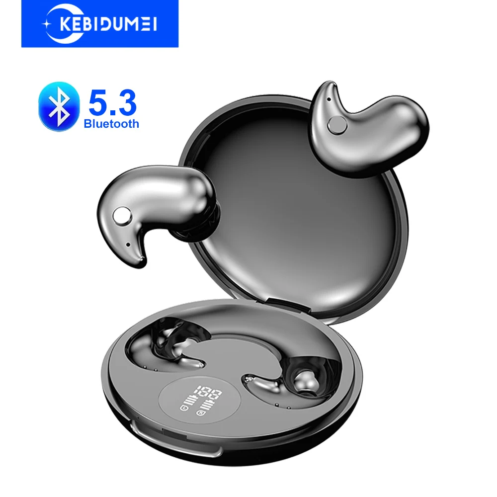 Bluetooth 5.3-Kopfhörer, unsichtbare Schlaf-Ohrhörer