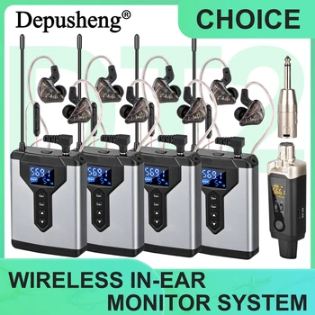 Stereo-UHF-In-Ear-Überwachungs-Funksystem DT1/2/4 Sender und Empfänger des