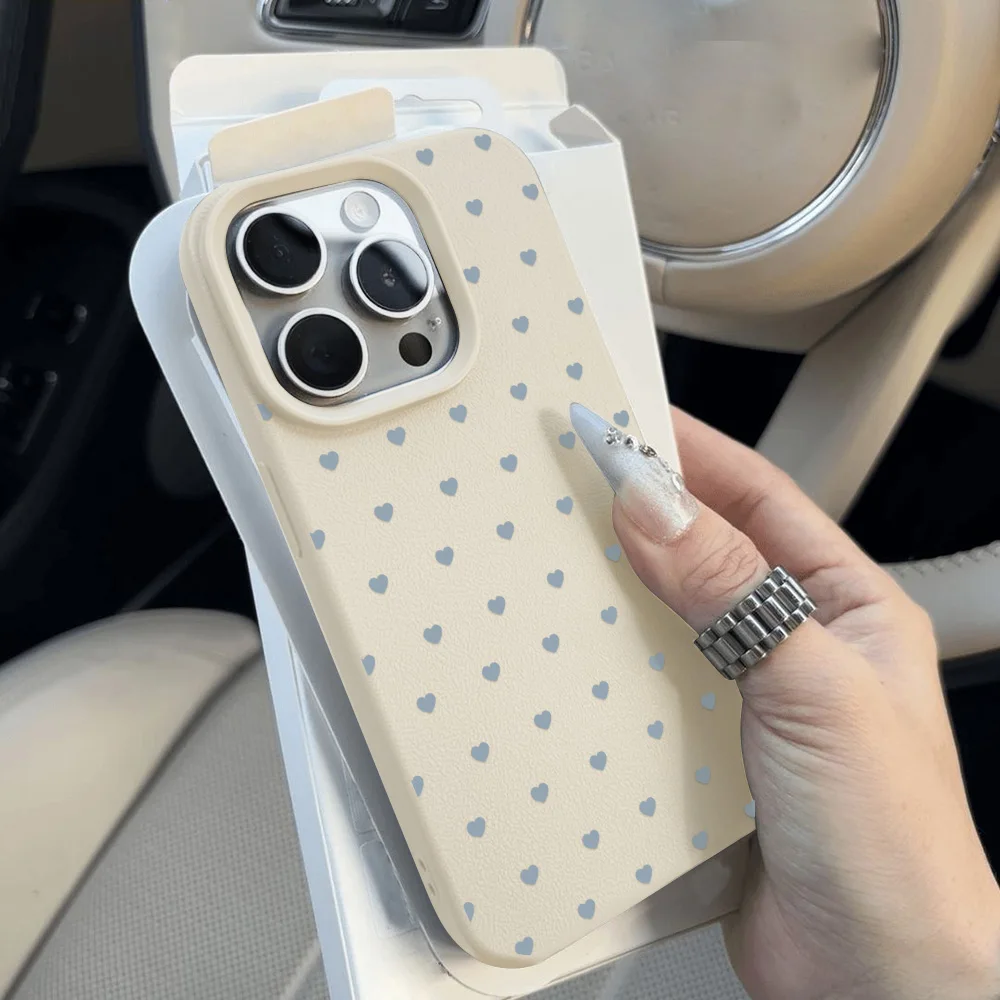 Ins Polka Dots Weiche Silikon-Handyhülle für iPhone 15 Pro – Bild 4
