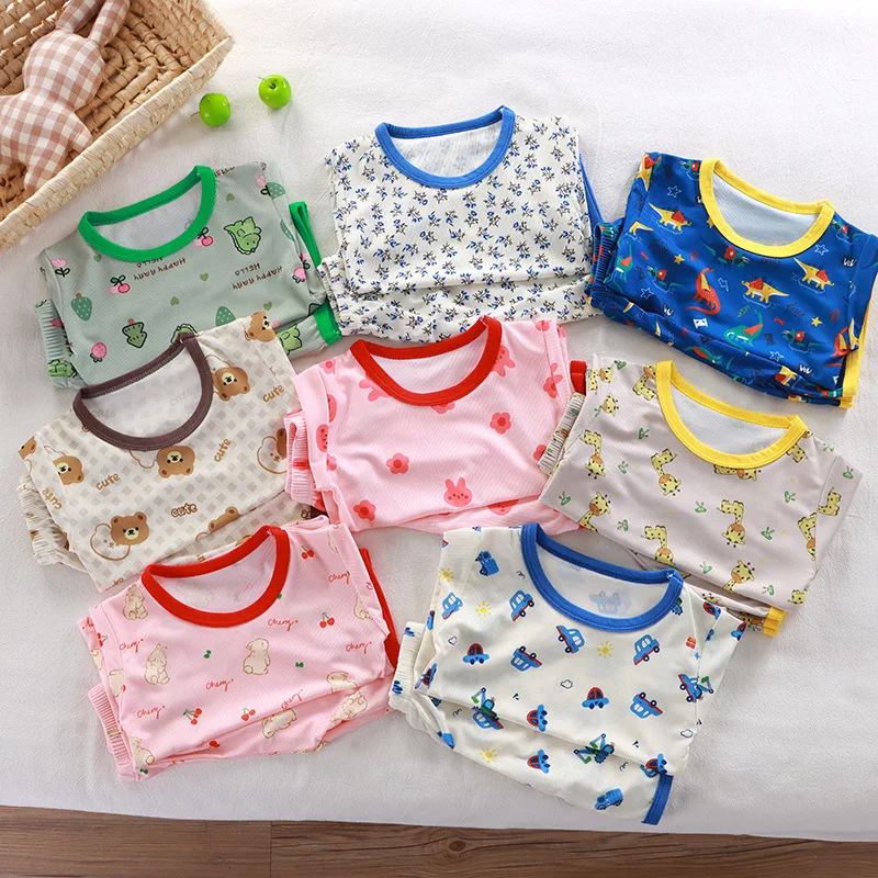 Baby Pyjamas Sets Kind Pyjamas Kleinkind Kurzarm Baby – Bild 2