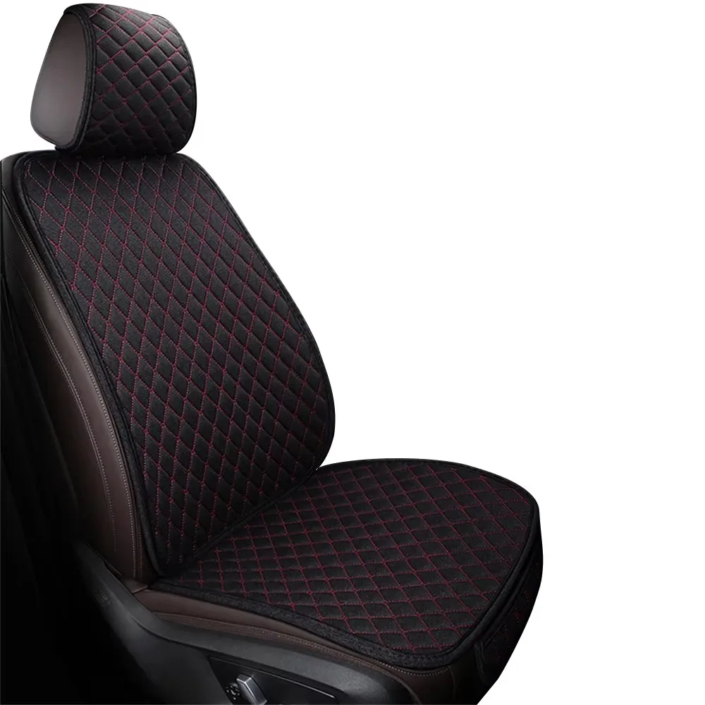 Universal Flachs Auto Sitz Abdeckung Vorne Hinten Kissen – Bild 5