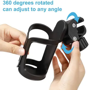 Anti-slip 360-Grad-Drehung Motorrad Baby Kinderwagen Fahrrad Flasche Halter Wasser Tasse Halterung Fahrrad