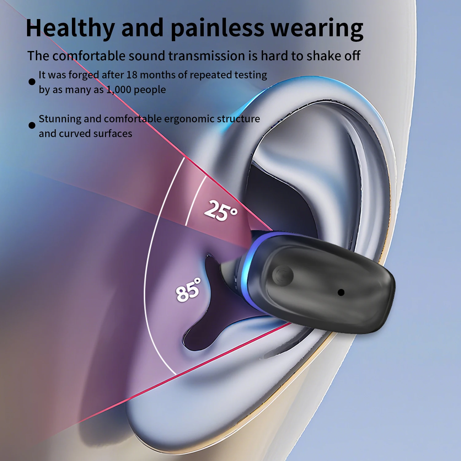 Bone Conduction 5.3 Kabelloses Bluetooth-Headset, sprechendes – Bild 5