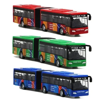 1:64 Legierung Stadt Bus Modell Fahrzeuge Stadt Express Bus Doppel Busse Diecast Fahrzeuge Spielzeug Lustige