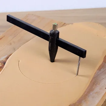 DIY Ton Modellierung Werkzeug Zubehör Keramik Ton Kompass Kreis Cutter Weichen Ton Schneiden Sattel Keramik