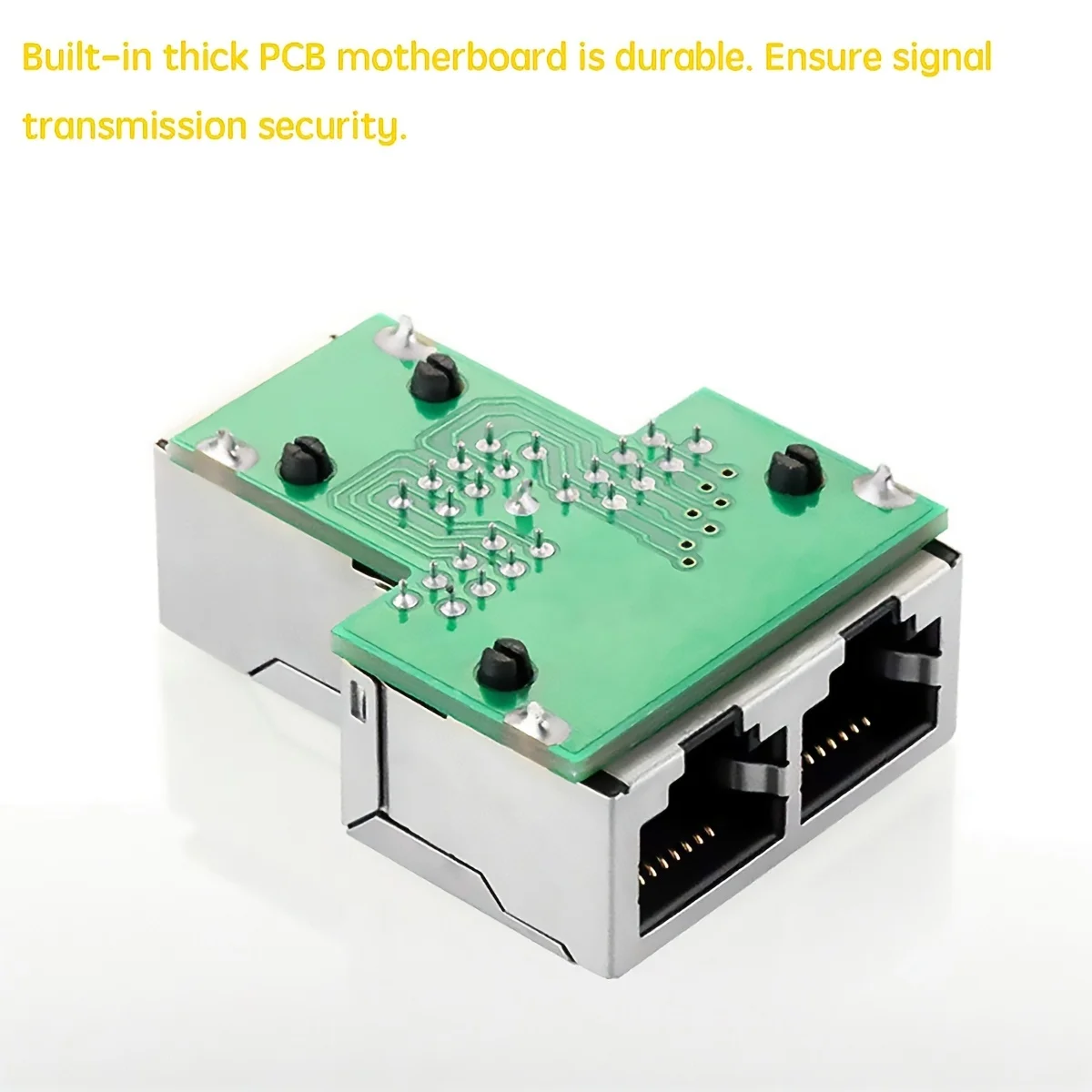 RJ45 Splitter-Adapter 1 auf 2, für Cat 5/5e/6/7 Netzwerkkabel – Bild 5