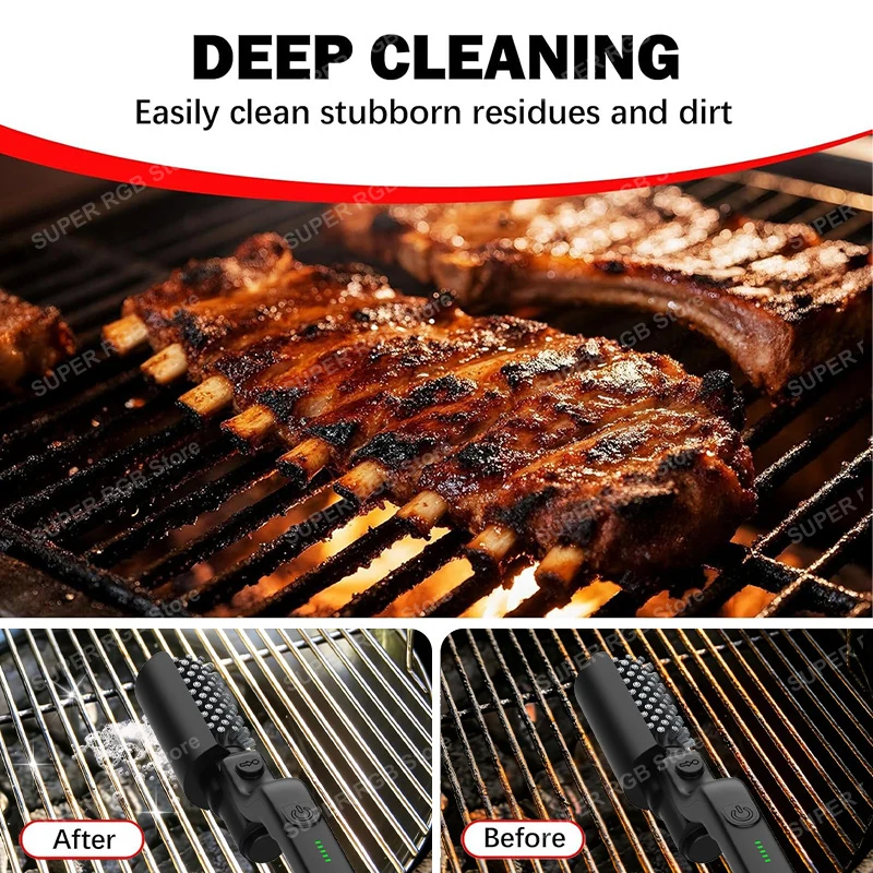 Elektrische Grill-Reinigungsbürste, rotierendes – Bild 3