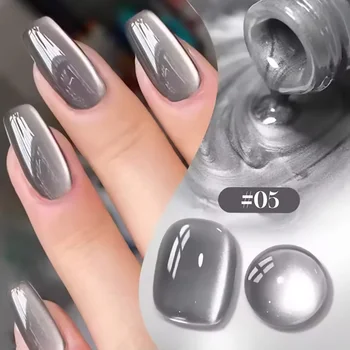 ZH Herbst und Winter Nägel Zehenverkauf Whitening Glasperle Cat Eye Gel Nagellack Schwarze Nägel Nail Art