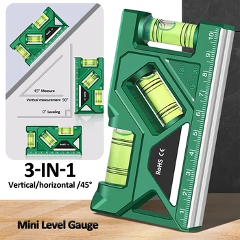 Mini-Füllstand anzeige hochpräzise horizontale vertikale Messung metrisches Lineal Winkelmesser Home tragbare