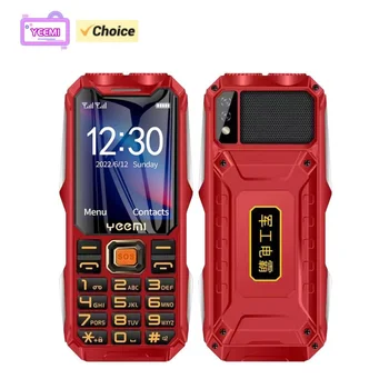 YEEMI Q8 GSM 2G Robustes Telefon, großer Akku, Dual-Taschenlampe, 2,4-Zoll-HD-Bildschirm, Dual-SIM-Handy