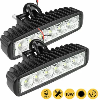 6 LED Auto Arbeit Licht Hohe Helle Scheinwerfer Universal Offroad Automobil Lkw Fahren Nebel Scheinwerfer DRL