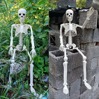 Happy Halloween Modellierung Humanoiden Skelett Dekorative Requisiten Spukhaus Hause Schlafzimmer Balkon