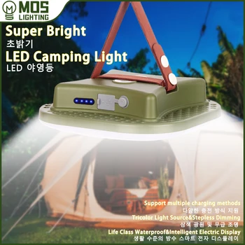 Mos lighting Solar Chargin Zelt starkes Licht mit Magnet Zoom tragbare Taschenlampe Camping Laterne Arbeits