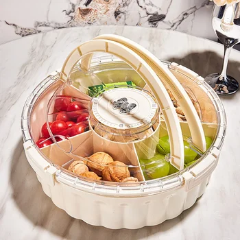 Geteilter Couchtisch für den Haushalt, Trockenfrüchte, Pralinenschachtel, versiegelter