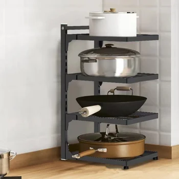 Küche Waschbecken Lagerung Rack Multi-Schicht Herd Lagerung Rack Für Home Herd Schränke Einstellbare Topf Rack
