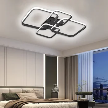 Moderne LED-Deckenleuchten Quadratische Aufputzlampe für Wohnzimmer Esszimmer Schlafzimmer Küche