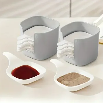 Sauce Dish Lebensmittel Sauce Dish Dipping Dish SetSnack Gewürz Gericht Lebensmittel Container (7 Stück)