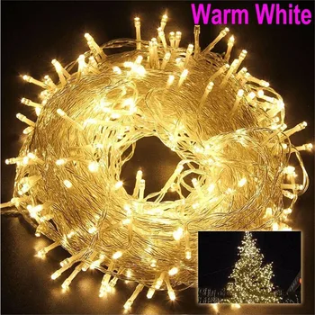 Weihnachtsbeleuchtung 5M 10M 20M 30M 50M 100M LED-Lichterkette 8 Modi Weihnachtsbeleuchtung für Terrasse