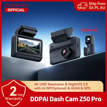 DDPAI Dashcam Z50 Pro 4K Auto-DVR Nachtsicht 5GHz Wi-Fi GPS ADAS 24h Parkmodus Unterstützt Front