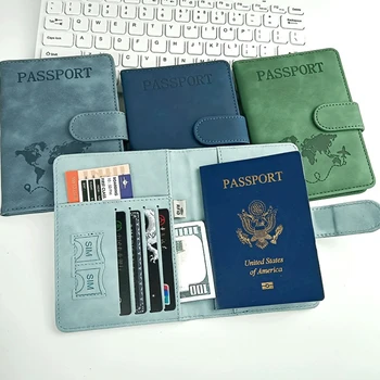 Reisepasshülle für Reiseutensilien, Reisepass-Brieftaschen-Schutzhülle für Reisezubehör, Reisepass-Buchhalter