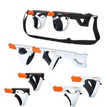 VR Gunstock für PlayStation VR2 Magnetischer Saug-Game-Controller Gun Stock für PS VR2-Spiele mit Schultergurt