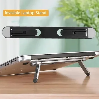 Laptop-Halterung, verstellbares Laptop-Pad, rutschfeste, zusammenklappbare Kühlbasis für Tablets