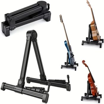 Miwayer Gitarrenständer, zusammenklappbar, A-Rahmenboden, universelles ABS für akustische klassische