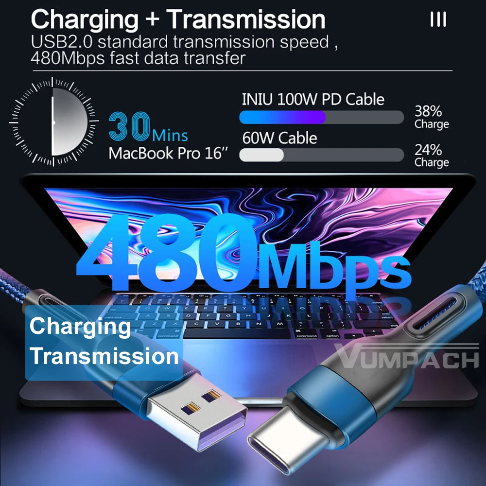 USB-C Ladekabel, Schnellladen und Daten – Bild 5