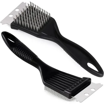8-Zoll-Hochleistungs-Grillbürste - Edelstahldraht, extra starke Reinigungsbürste für Outdoor