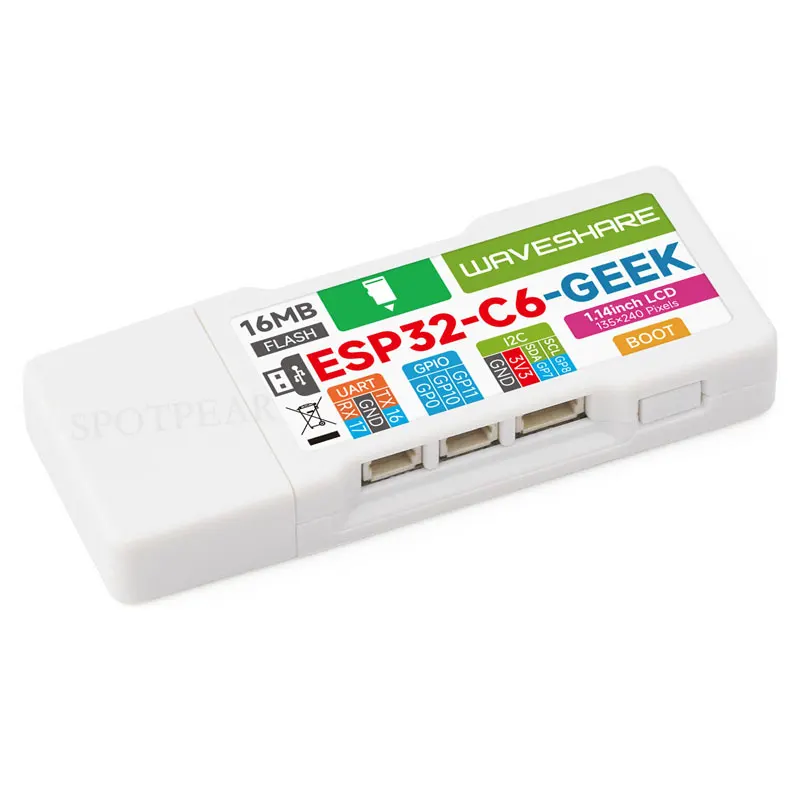 ESP32-C6 GEEK Board mit 1,14-Zoll-LCD, USB-A, TF-Kartenslot – Bild 2