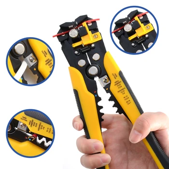 Crimper Kabelschneider, verstellbar, automatischer Abisolierer, multifunktionales Abisolieren, Crimpzange