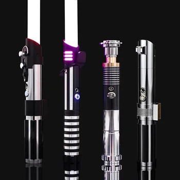 Luke RGB Metall Lichtschwert Laser Schwert Säbel De Luz Kpop Leuchtstab Blinkende Rave Spielzeug Espada