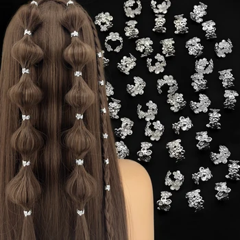 Legierung Haar Zöpfe Ringe Vintage Haar Pins Für Dreadlock Frauen Mädchen Haar Zubehör Loc Haar (40 Stück)